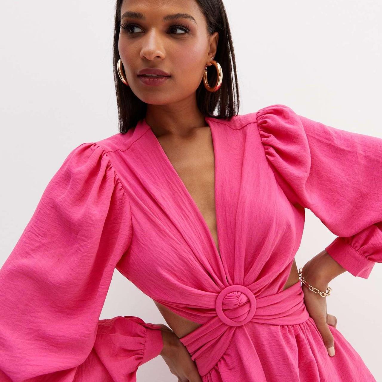 New Look Cameo Rose Magenta Fuschia Hot Pink Cut