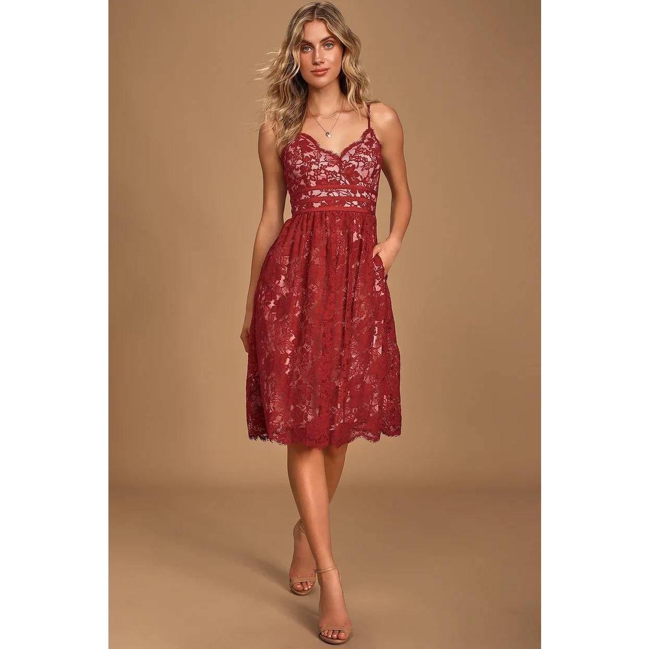 Lulus wine 2024 red dress