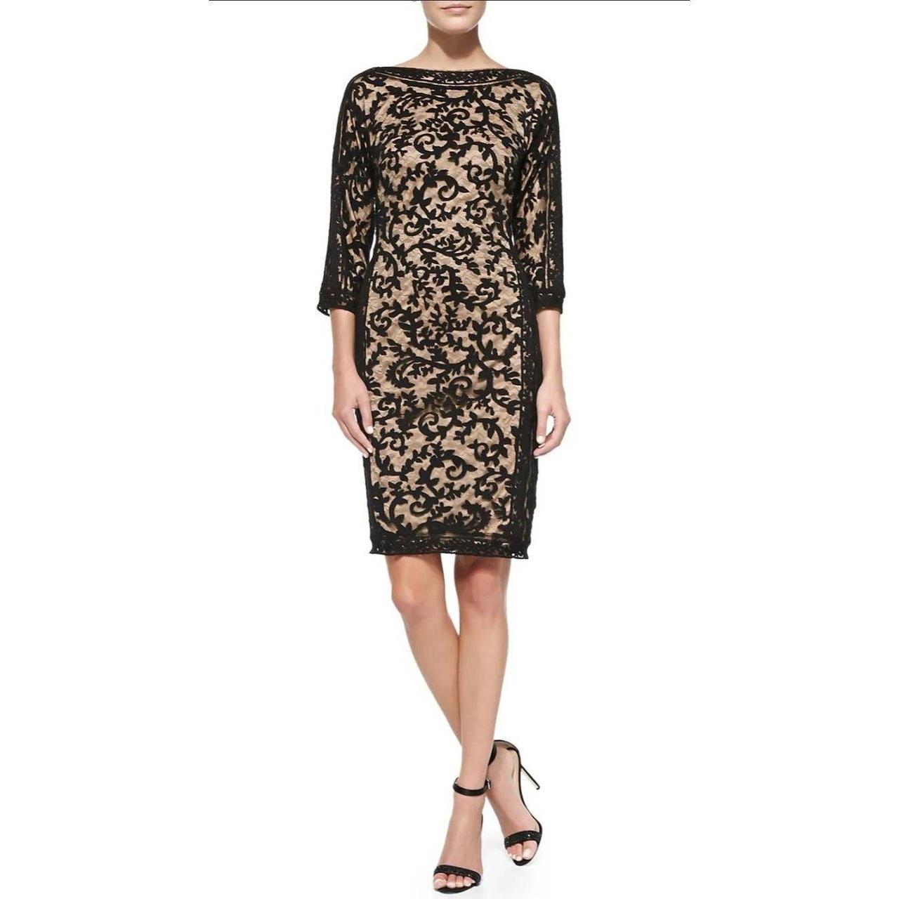 Tadashi shoji embroidered lace best sale sheath dress