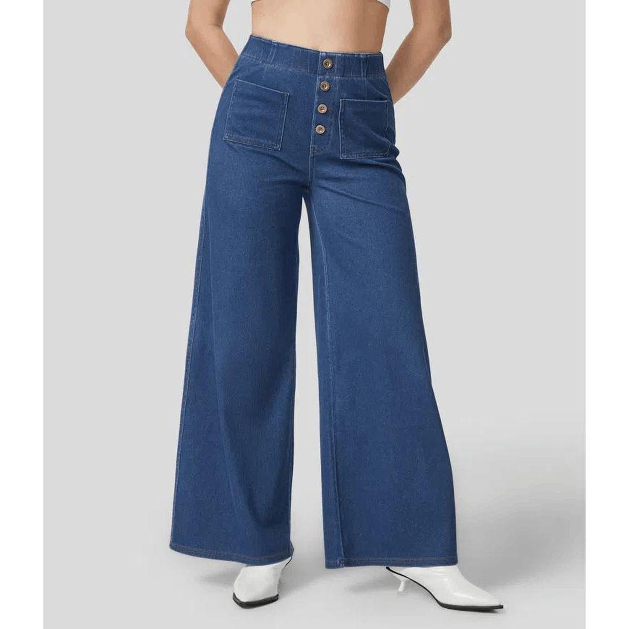 Halara Magic High Waisted Jeans Front Pockets - Depop