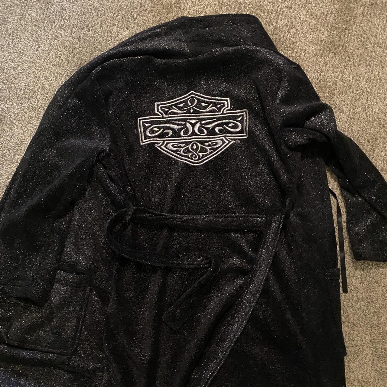 harley davidson robe! so cute it’s black w sparkles... Depop