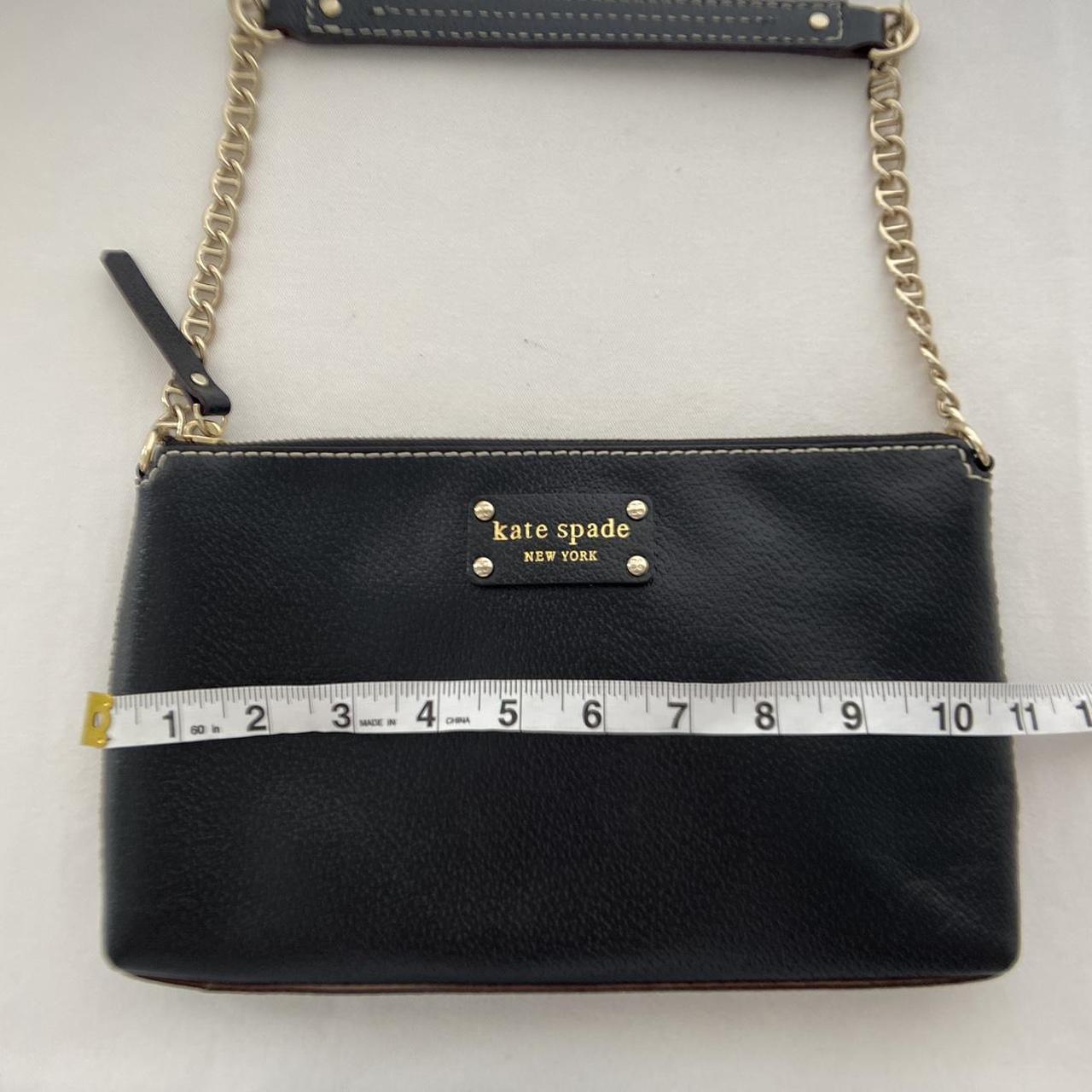 Kate Spade New York Black Leather Chain-linked Crossbody Bag