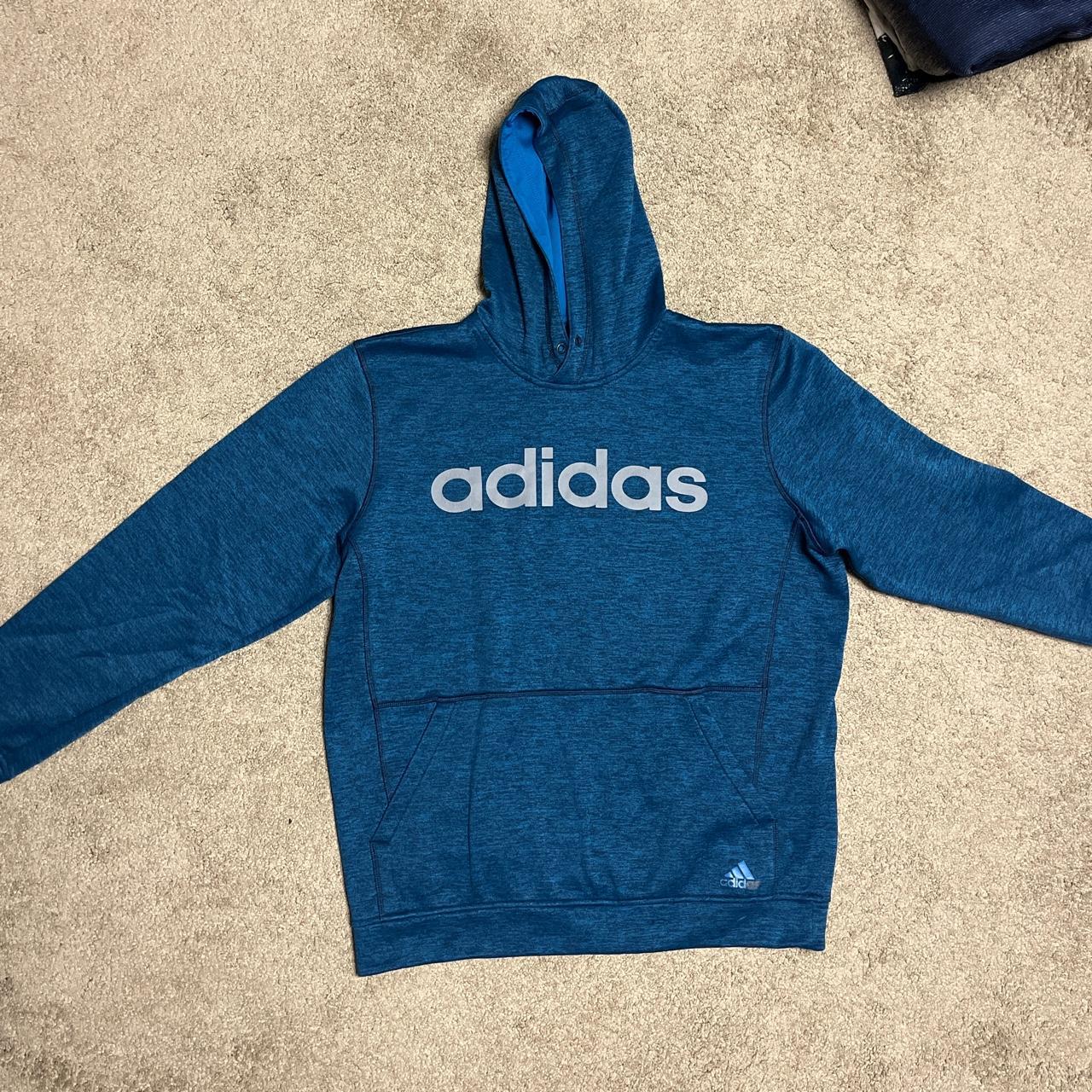 Large adidas climawarm hoodie - Depop