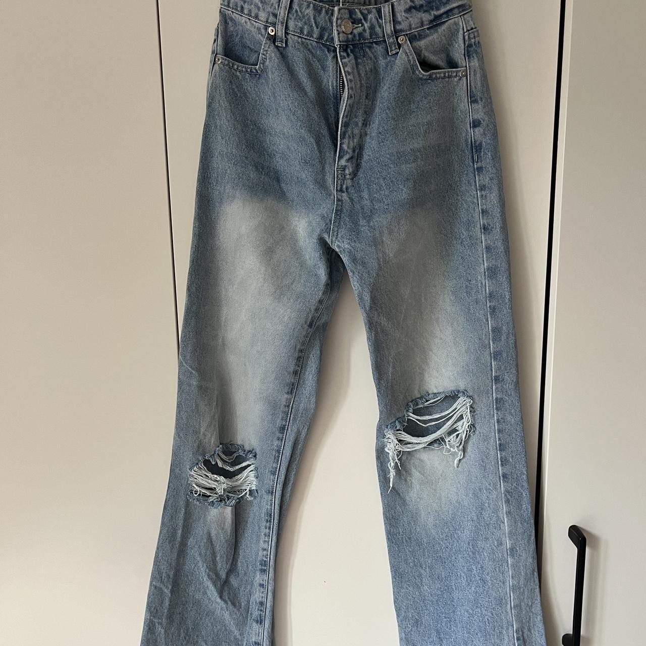 Oh Polly! Jeans. Highwaisted, wide cut. Worn once. - Depop