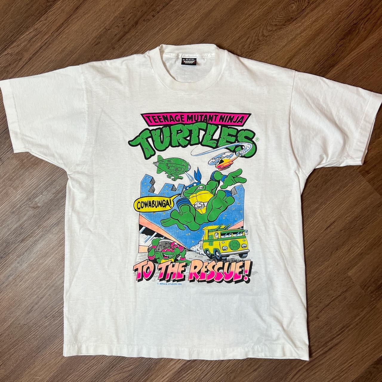 Teenage Mutant Ninja Turtles to The Rescue White T-Shirt - White - T-Shirt - XXL
