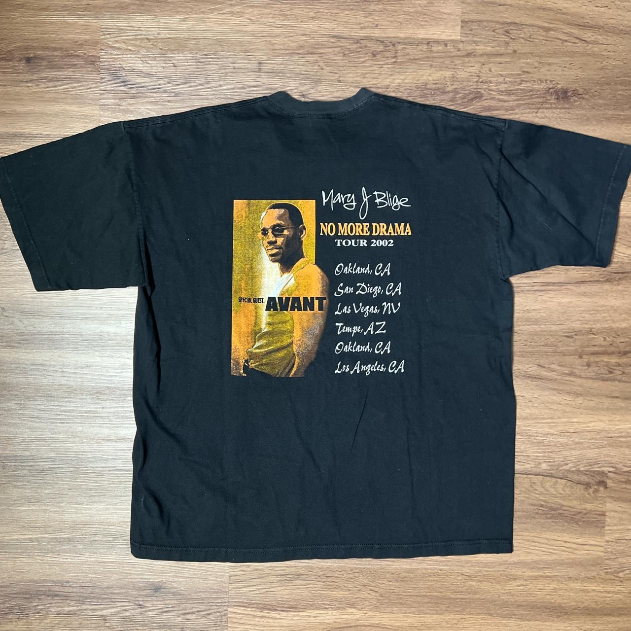 90~00s 古着 Mary J NO MORE DRAMA TOUR Tee 半袖Tシャツ L ブラック