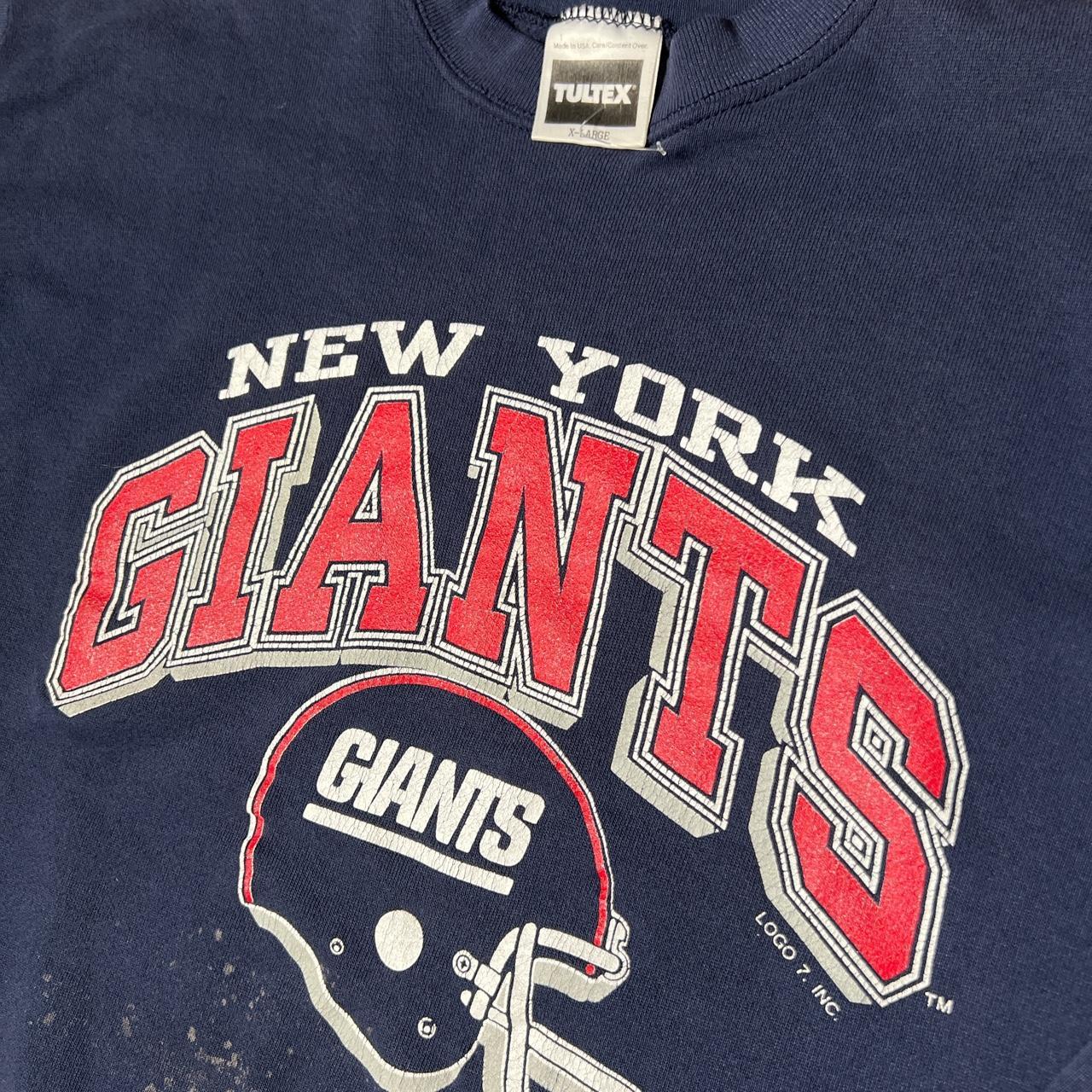 Vintage 1990's / LOGO7 logo seven-NFL New York Giants sweatshirts