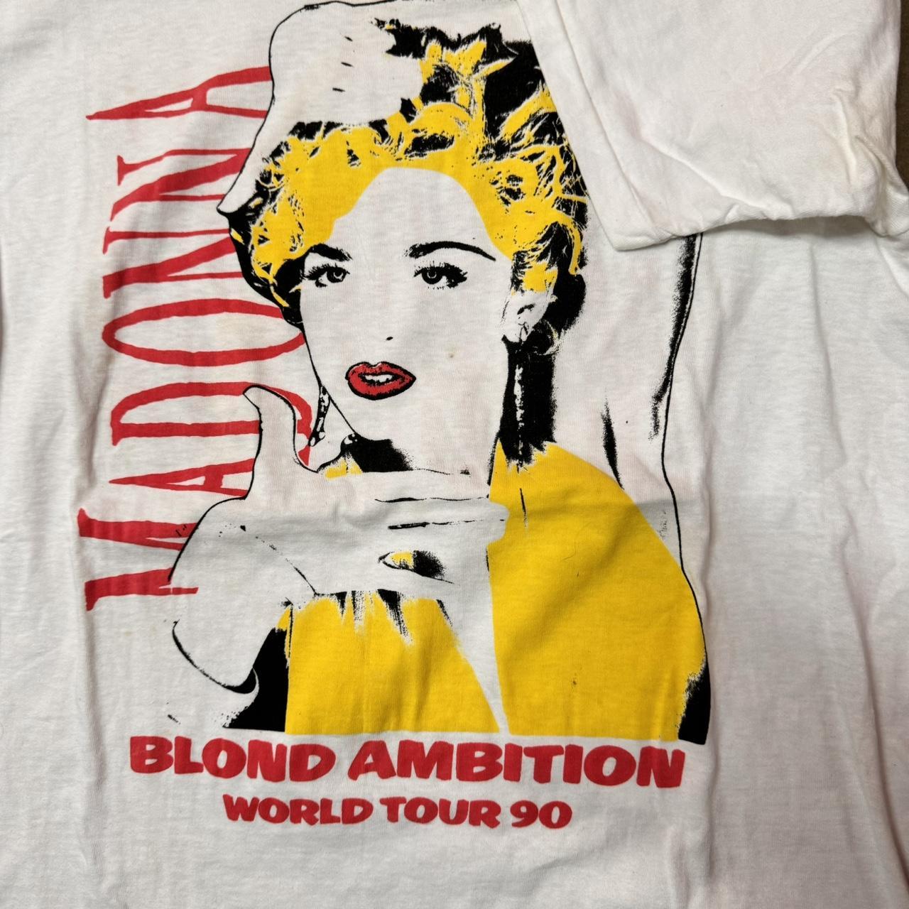 Vintage 1990 Madonna Blond Ambition Tour Parking Lot | Depop