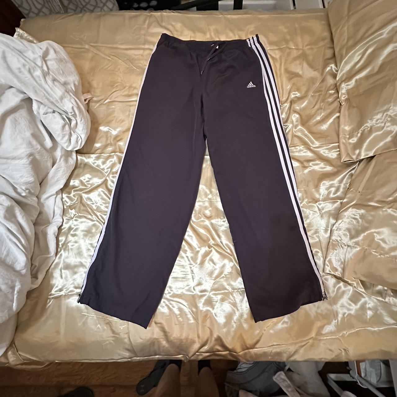 Purple adidas sweatpants - Depop
