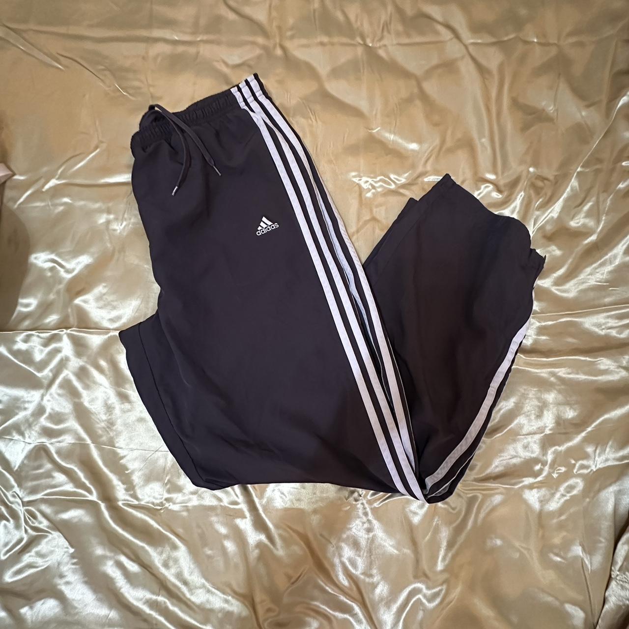 Purple adidas sweatpants - Depop