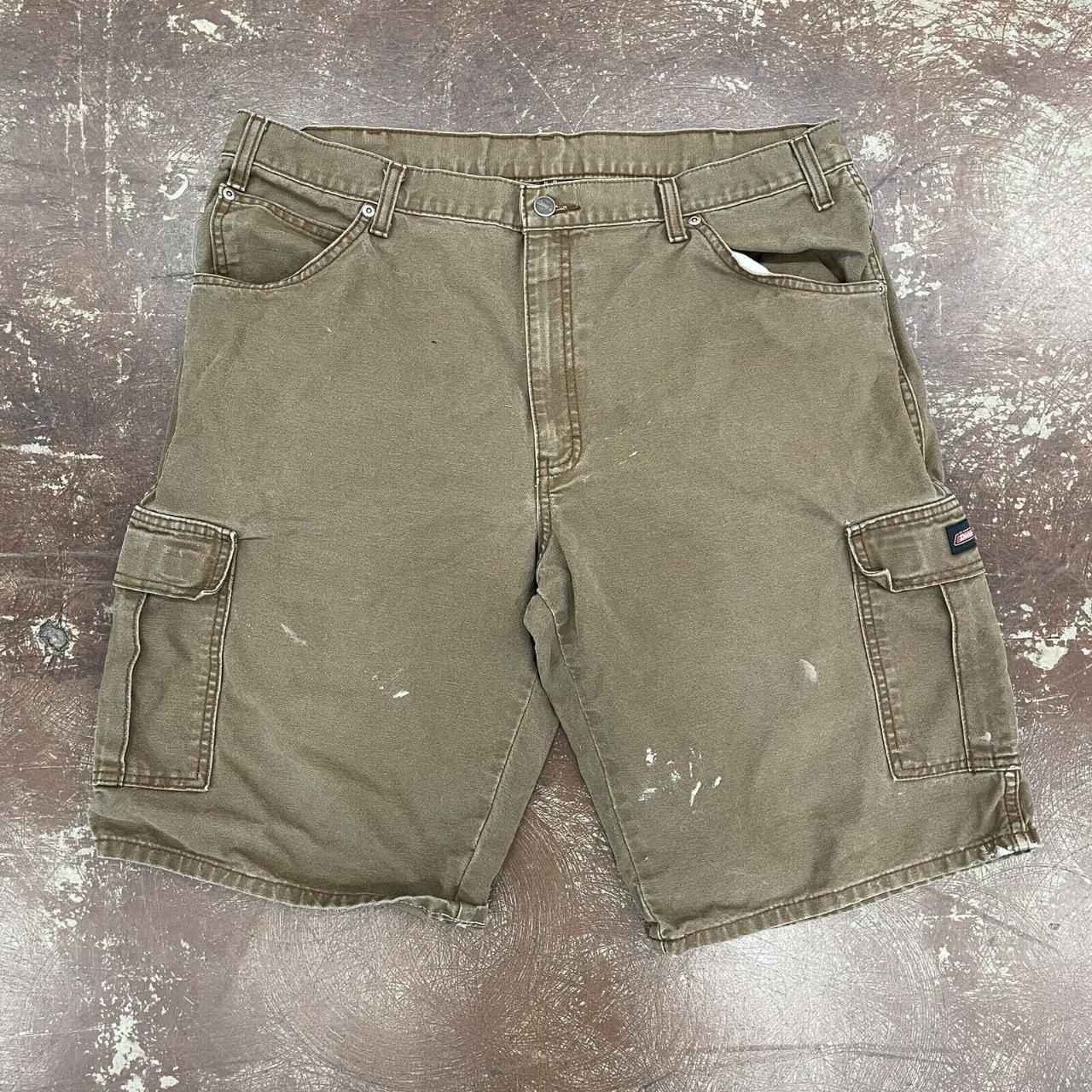 Dickies Men's Khaki Shorts Depop
