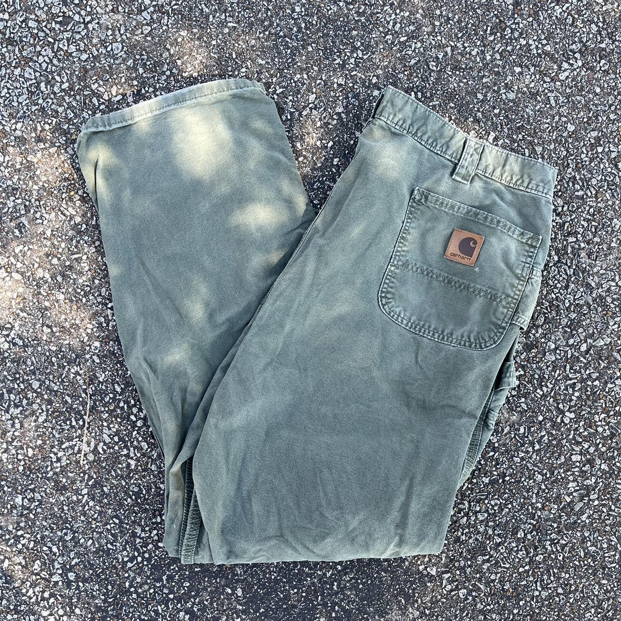 Vintage 90s Carhartt pants -size 38 -slightly... - Depop