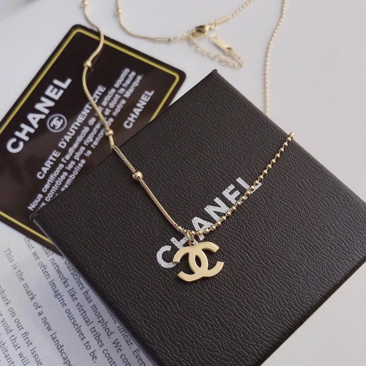 A brand new necklace from Chanel 14k gold I got it... - Depop