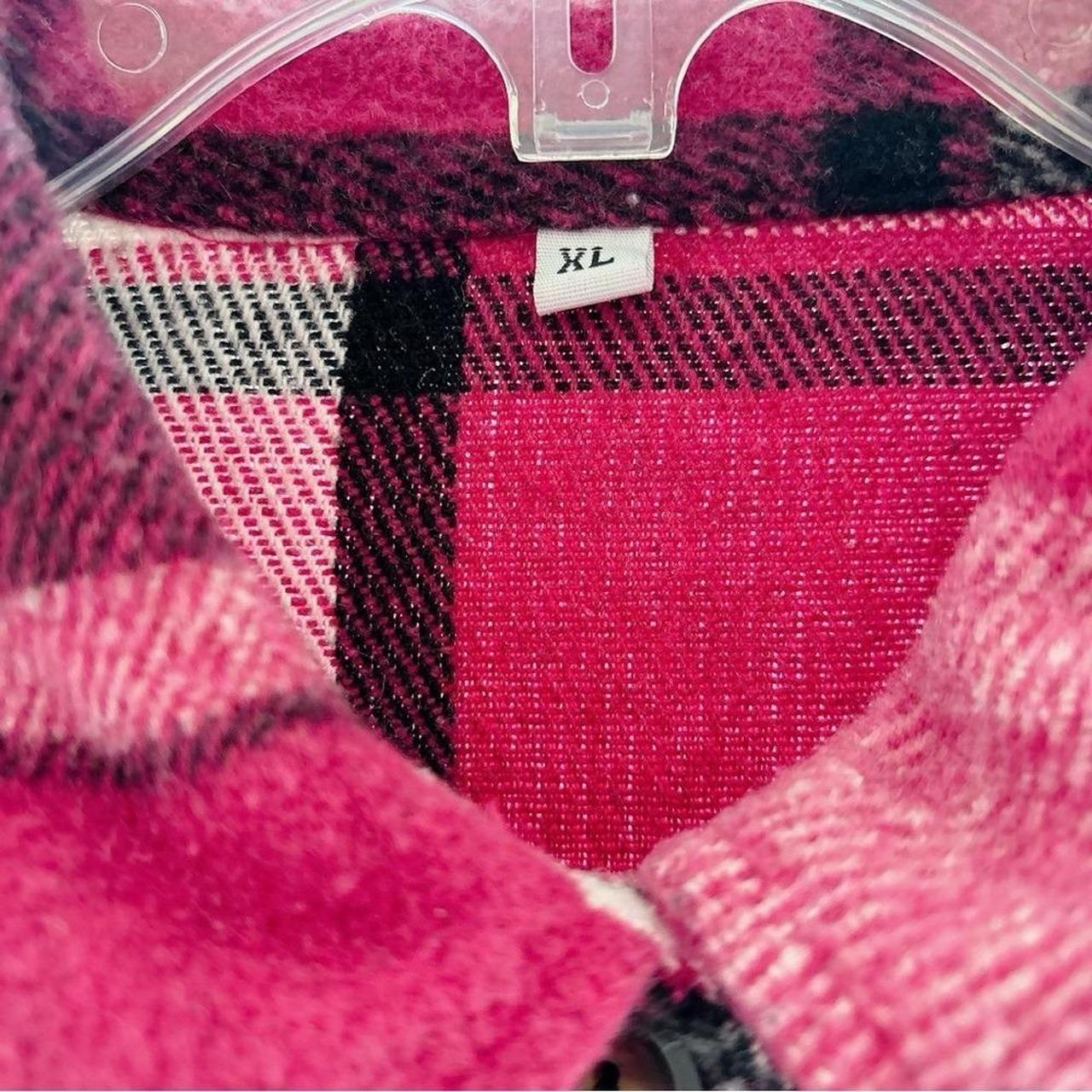 Source Unknown Women's Shacket Jacket - Red/White… - image 6