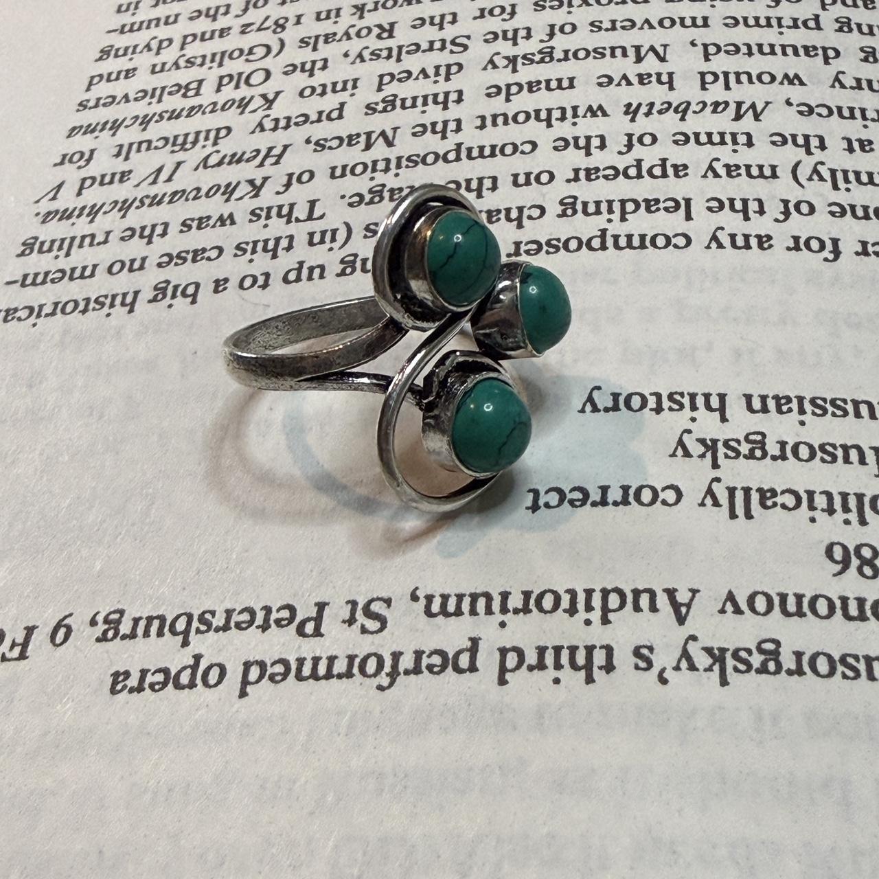 Women's Ring - Silver/Multi – Unique gemstone rin… - image 4