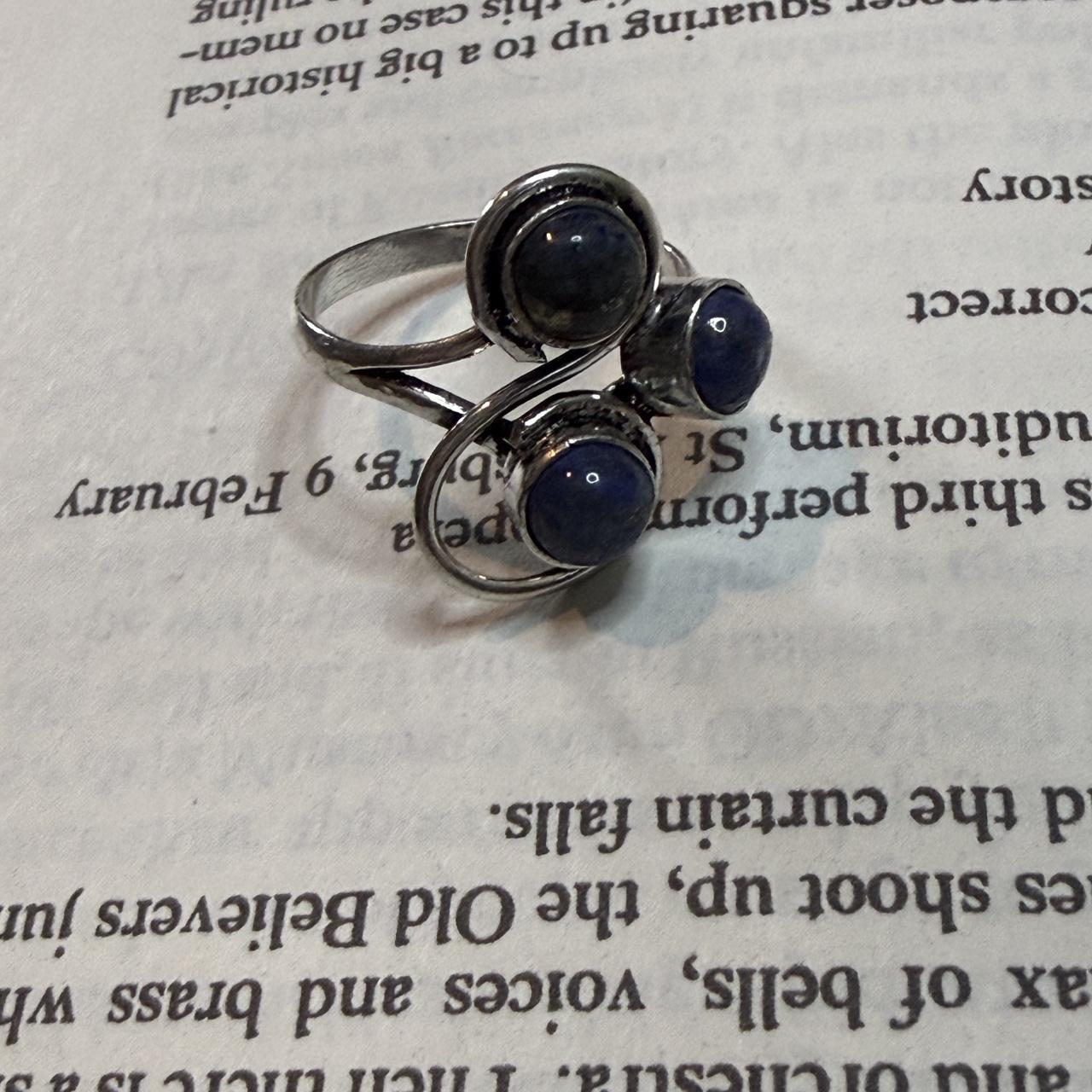 Women's Ring - Silver/Multi – Unique gemstone rin… - image 3