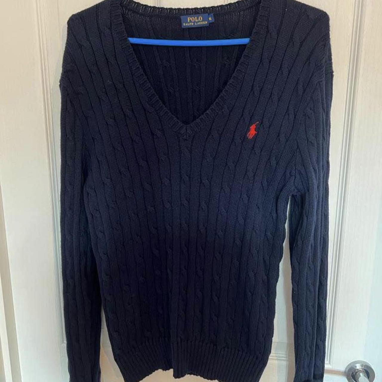 Navy blue Ralph Lauren polo. Worn once like new - Depop