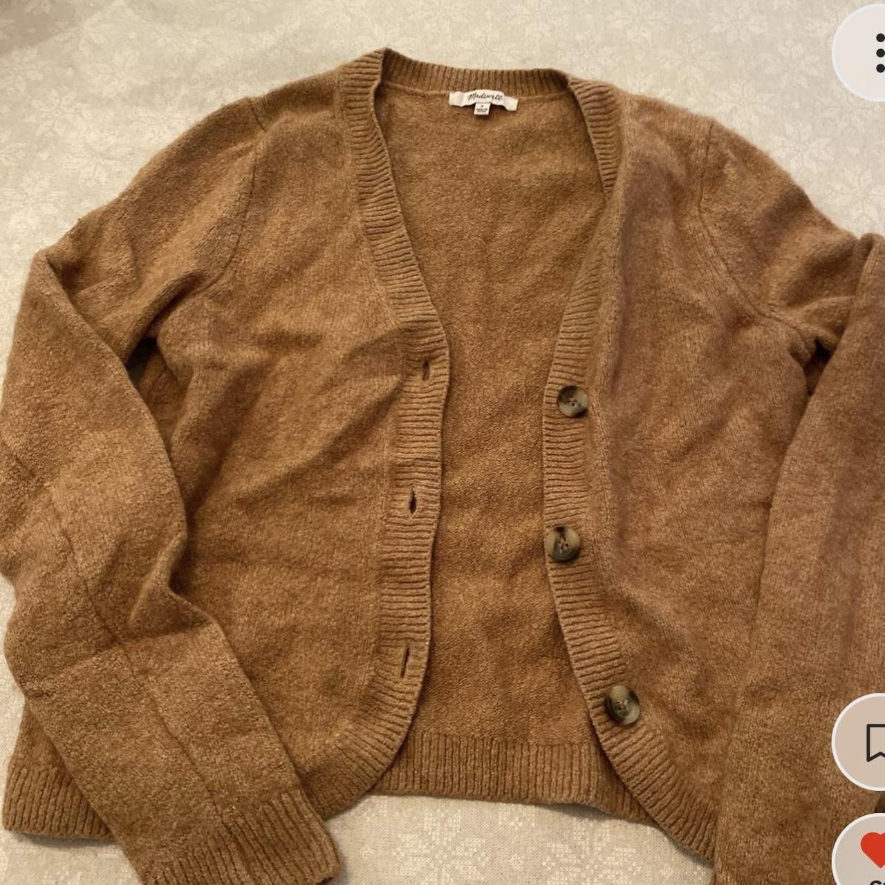 Brown Madewell Sweater, great condition and so cute!... - Depop