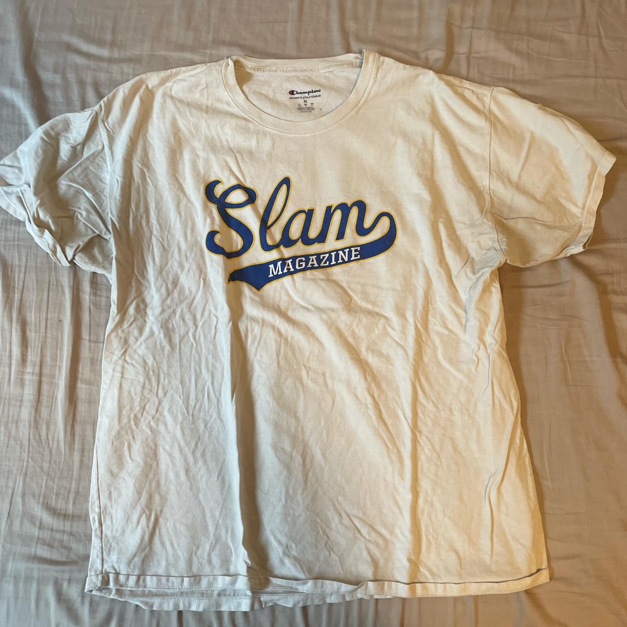 Champion Slam Magazine Logo Tee. Great Condition.... - Depop