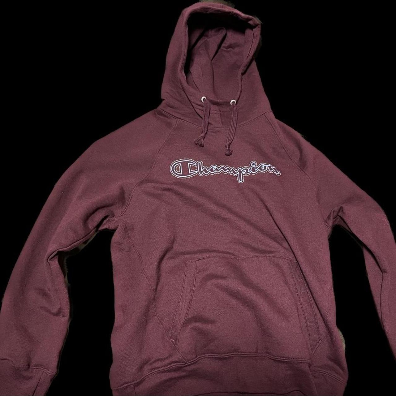 Womens burgundy best sale champion hoodie