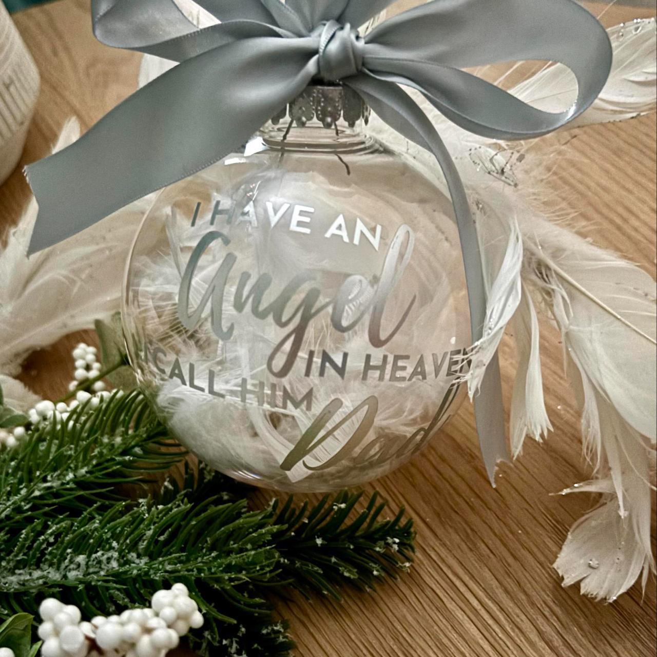 Personalised Memorial Bauble | Remembrance Christmas... - Depop