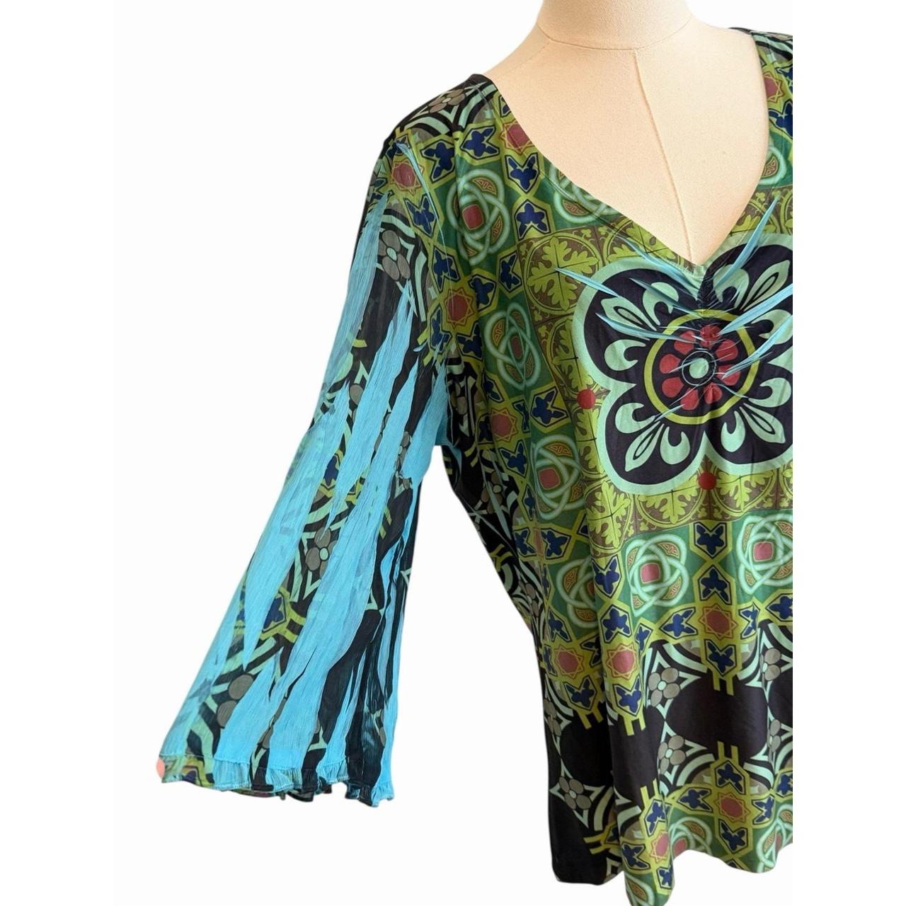 Source Unknown Women's Blouse - Green - XL – One … - image 2