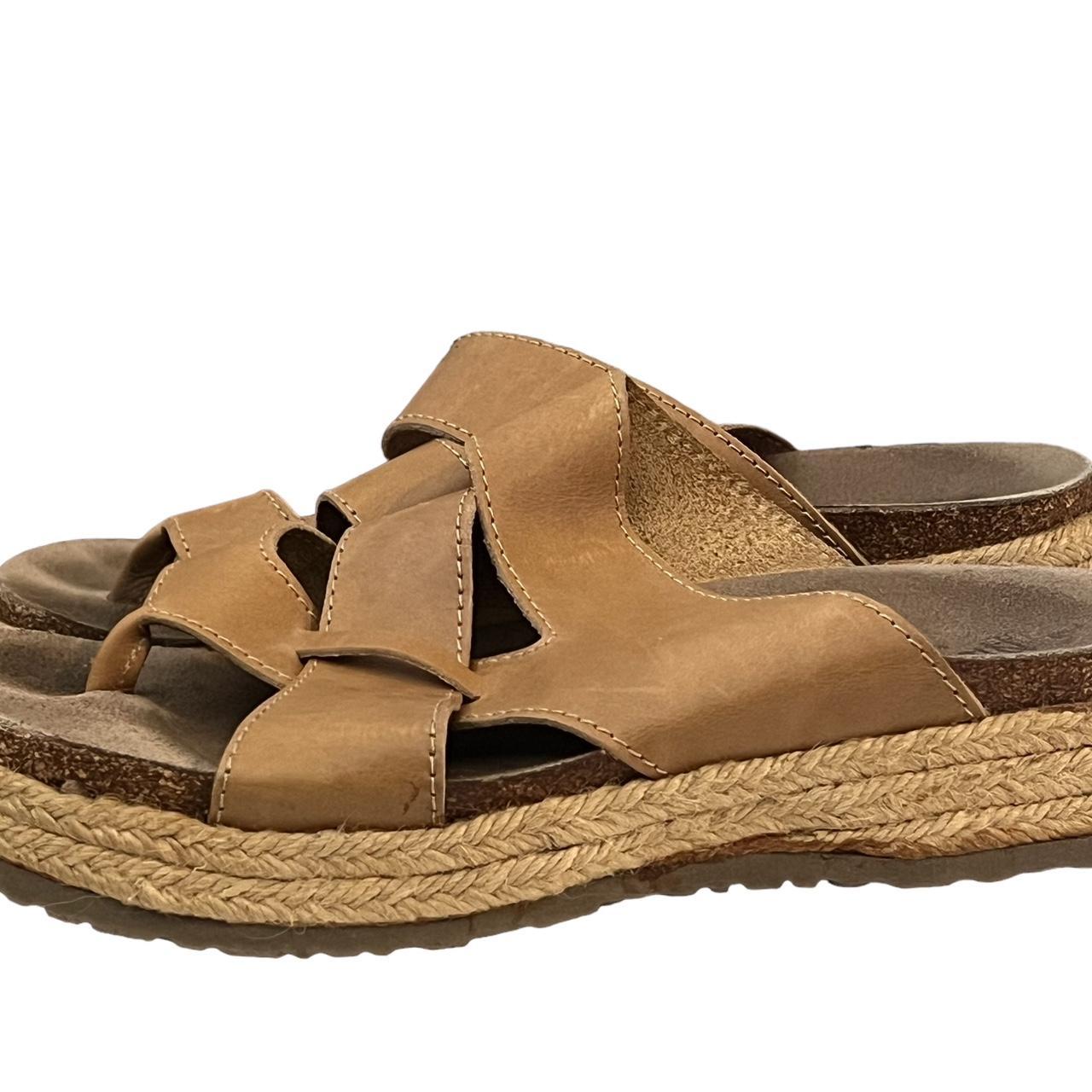 Brown Rope Wedge Sandals Women's Size 1/2 Depop