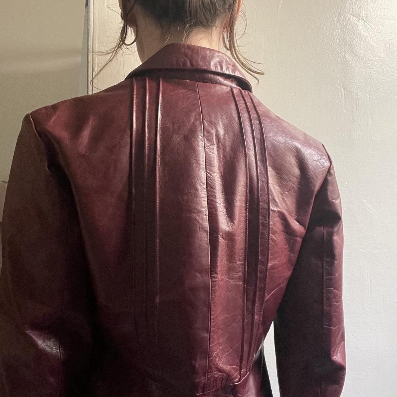 Banana Republic Women's Burgundy Jacket | Depop