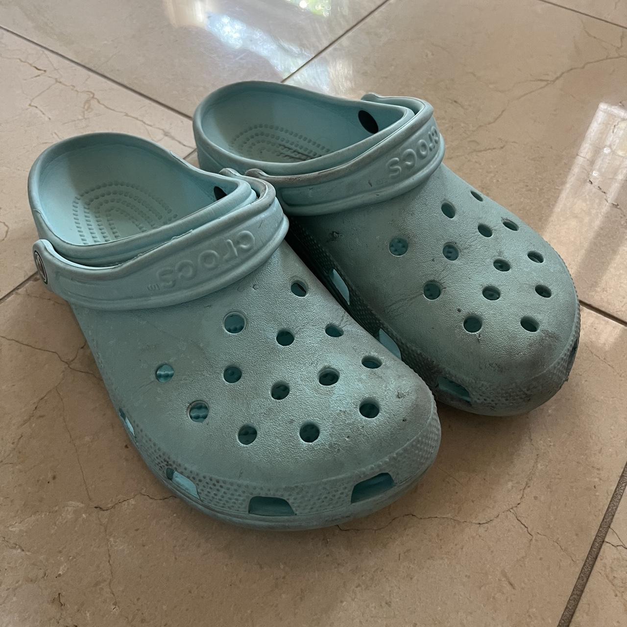 Crocs Men's Blue Sandals | Depop