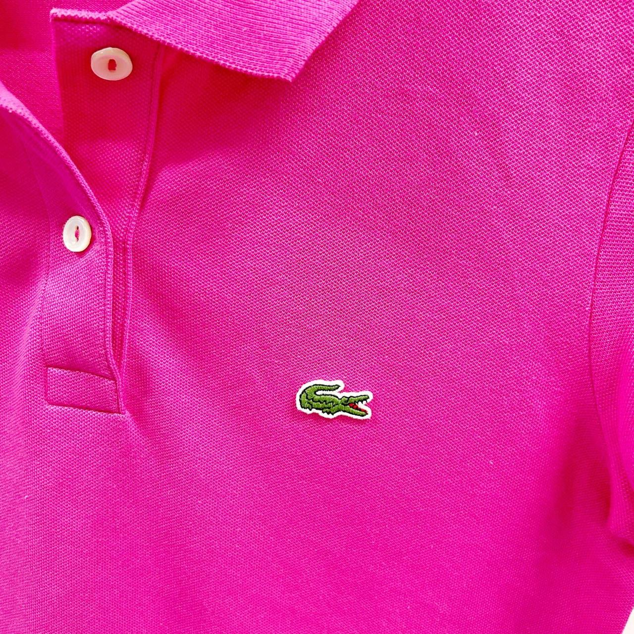 Lacoste Women's Pink Poloshirts Depop