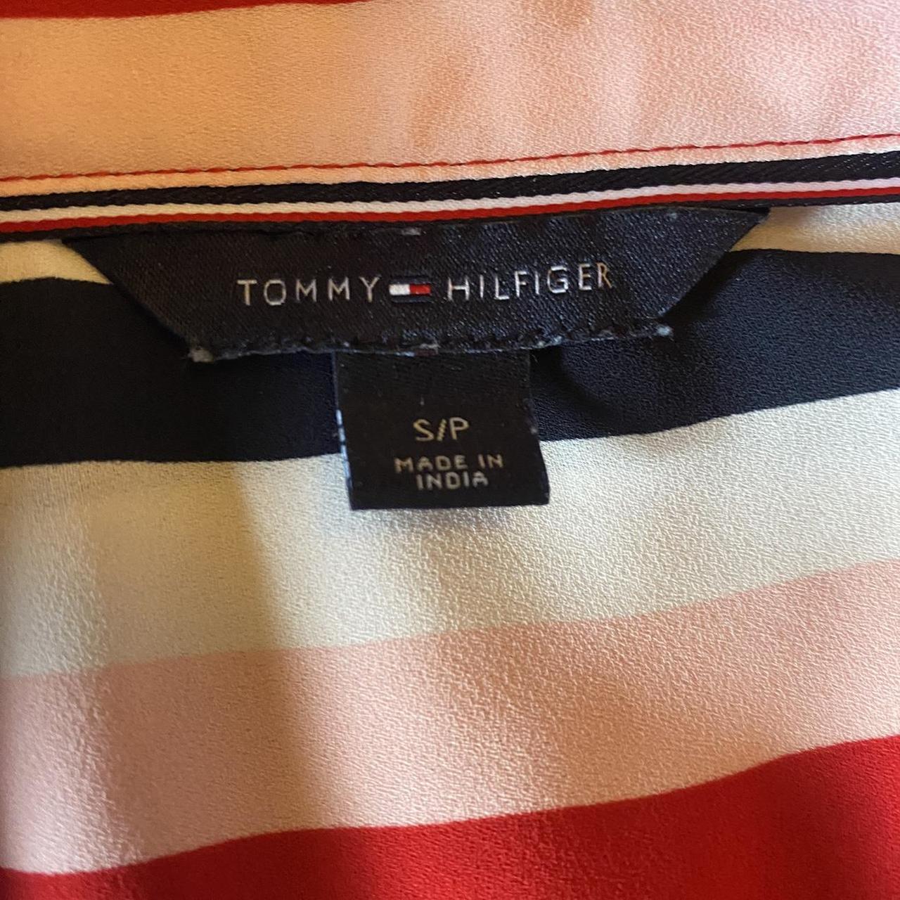 Tommy Hilfiger Women's Red and Pink Dress | Depop