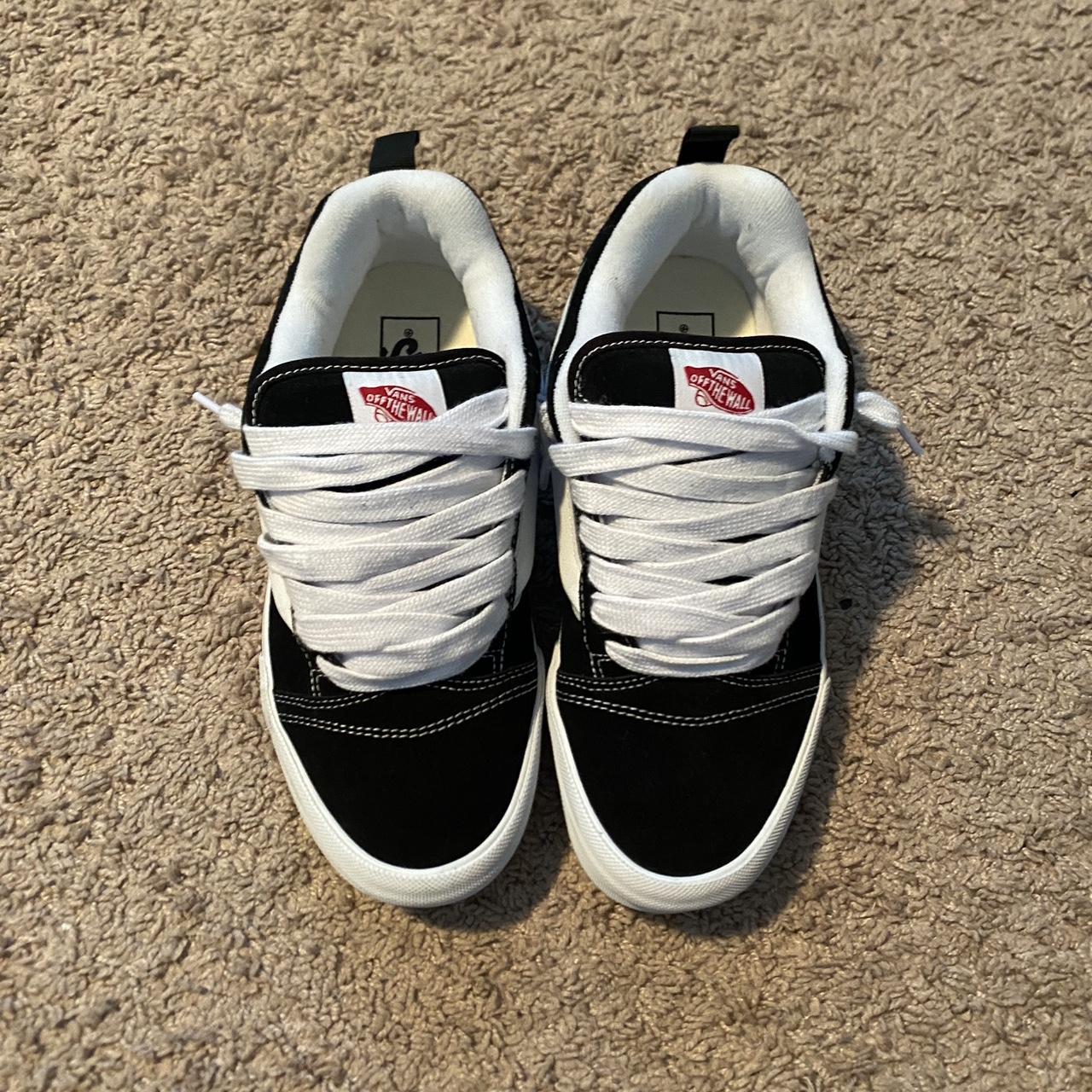 vans knu skool worn twice with a scuff shown in last... - Depop