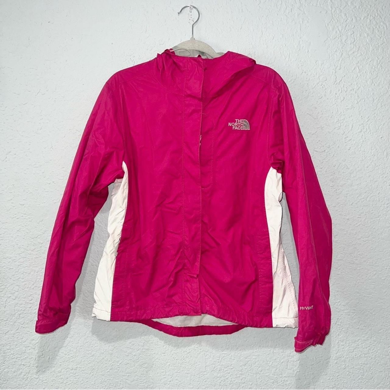 The North Face Hy-Vent Magenta Pink Hooded Full Depop