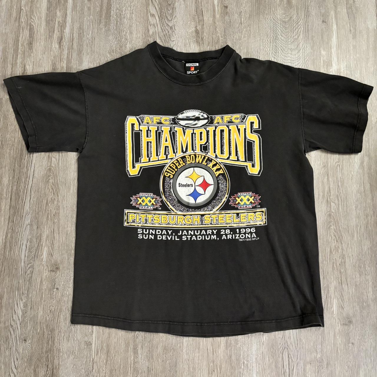 Vintage Pittsburgh Steelers 1995 AFC champions... - Depop