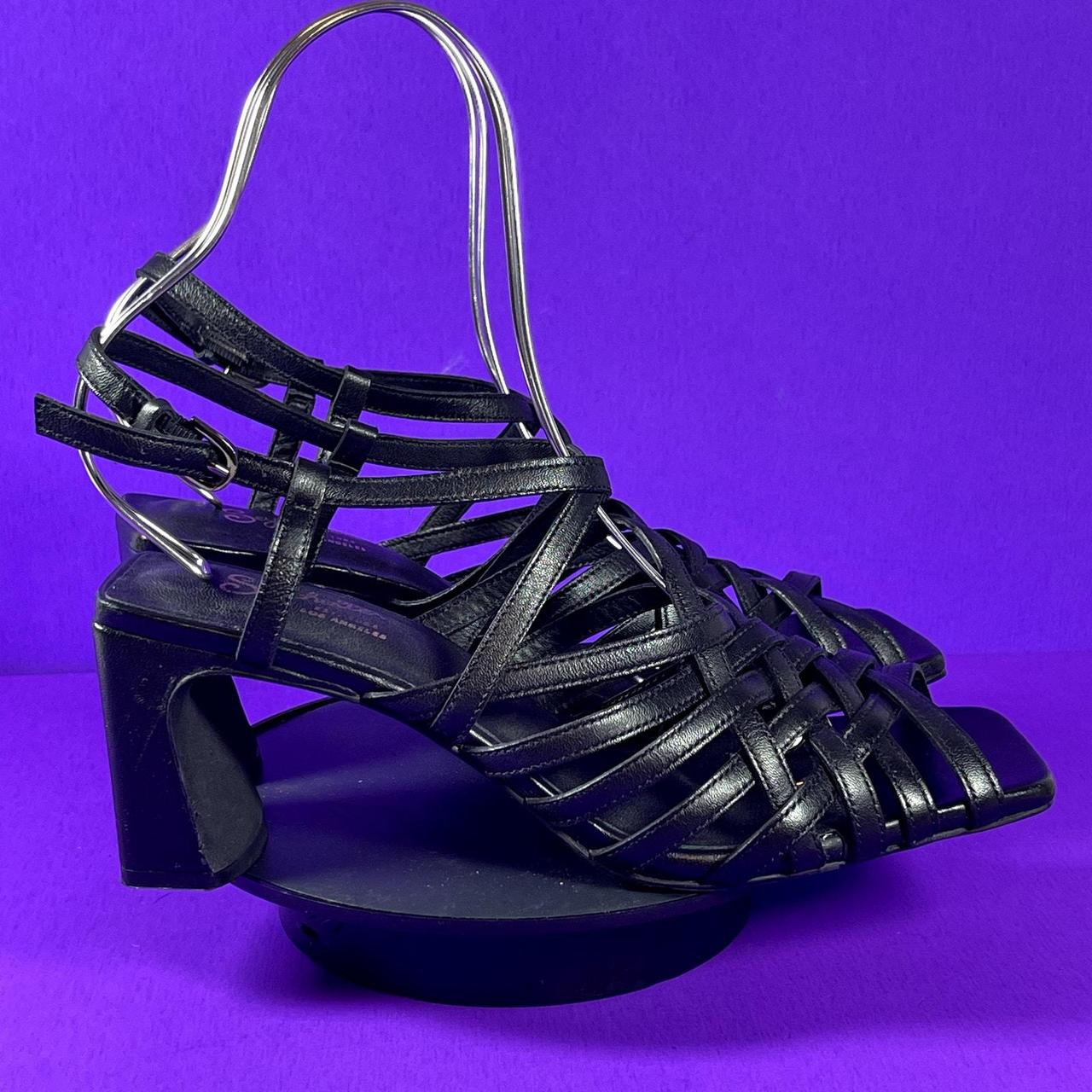 Seychelles Black Charter Square Toe Block Heel