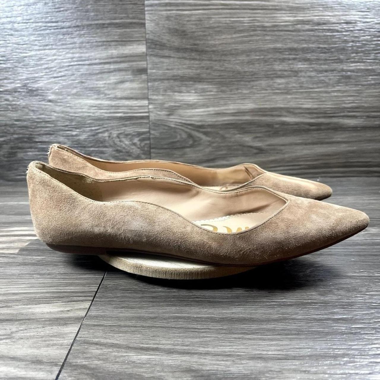 Sam Edelman Women s Riza Tan Suede Flats Shoe Size