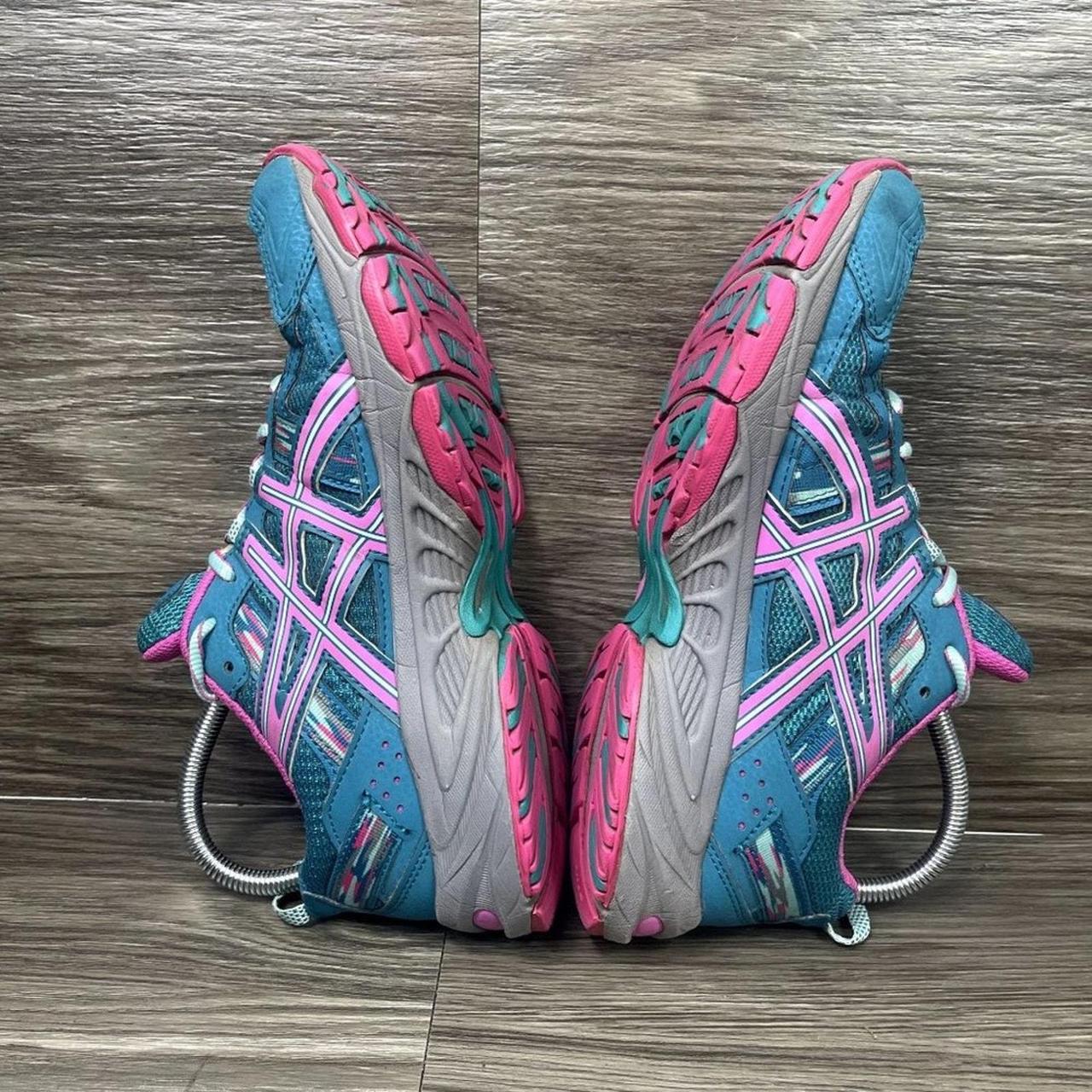 Asics blue and pink trainers online