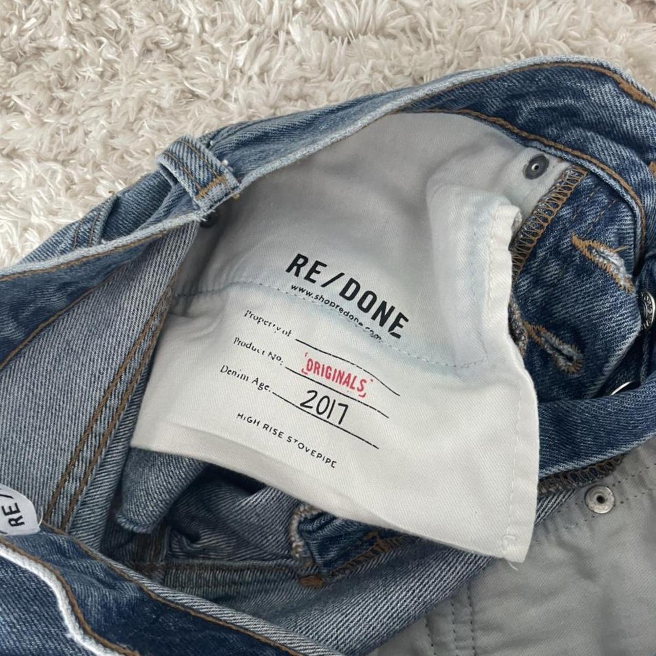 RE/DONE Women's Blue Shorts (4)