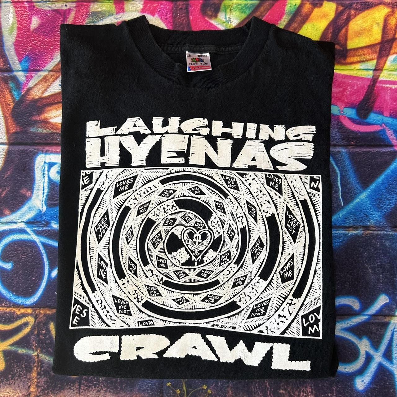 Laughing Hyenas CRAWL 90s Vintage Band Shirt 1992... - Depop