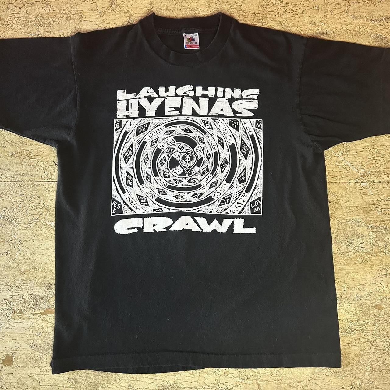 Laughing Hyenas CRAWL 90s Vintage Band Shirt 1992... - Depop