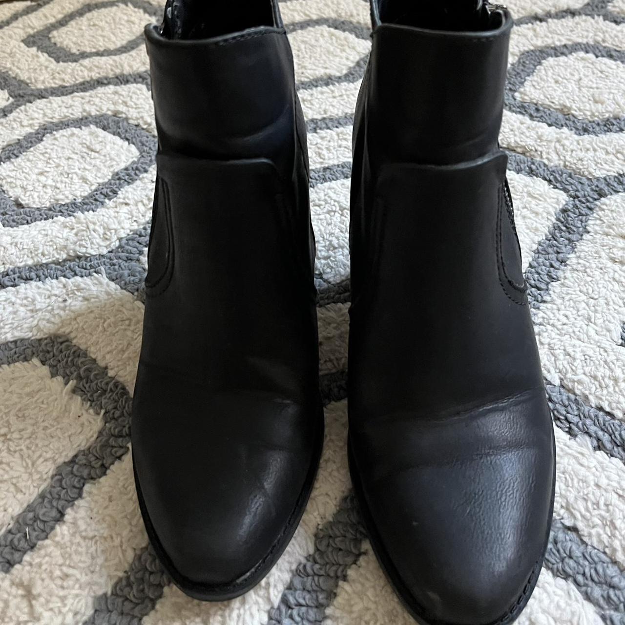 Black Dolce Vita Booties with Zippers - Size 7 -... - Depop