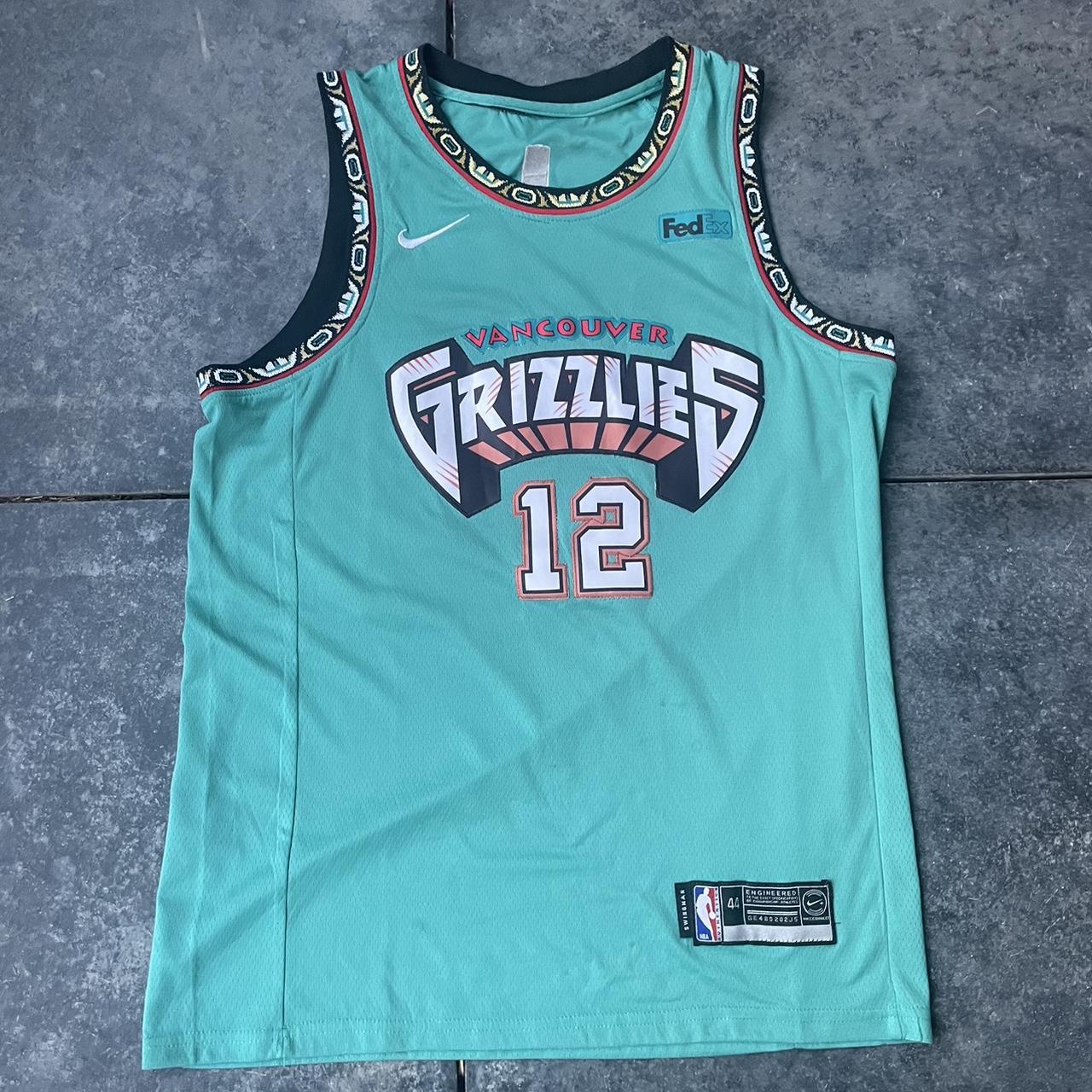 Memphis Grizzlies Ja Morant 12 White & Teal Jersey Inspired Polo