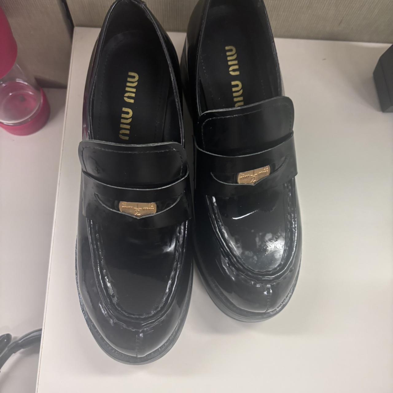 Miu Miu Women's Loafers - Black - US 10 – Miu Miu… - image 1