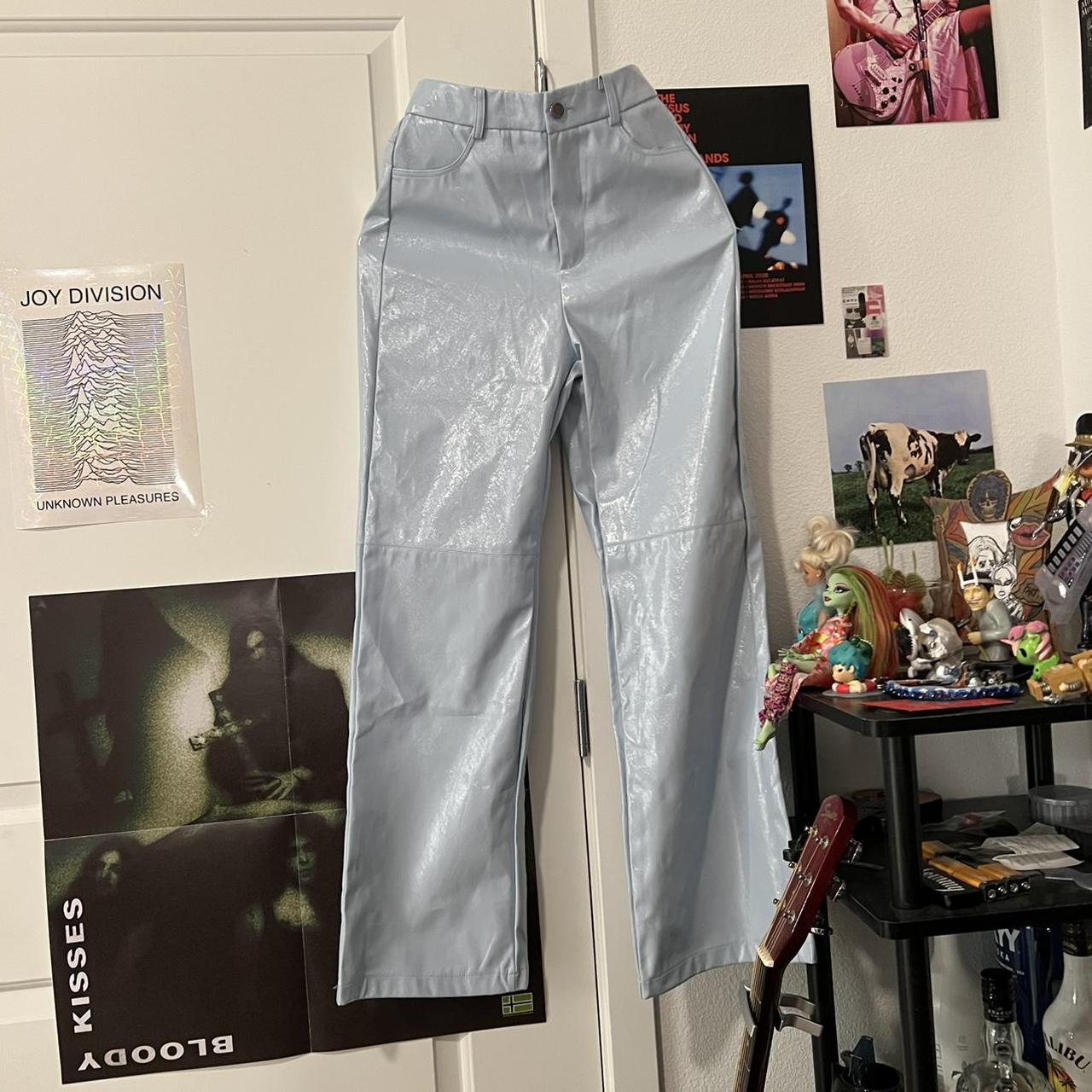 Baby blue best sale vinyl pants