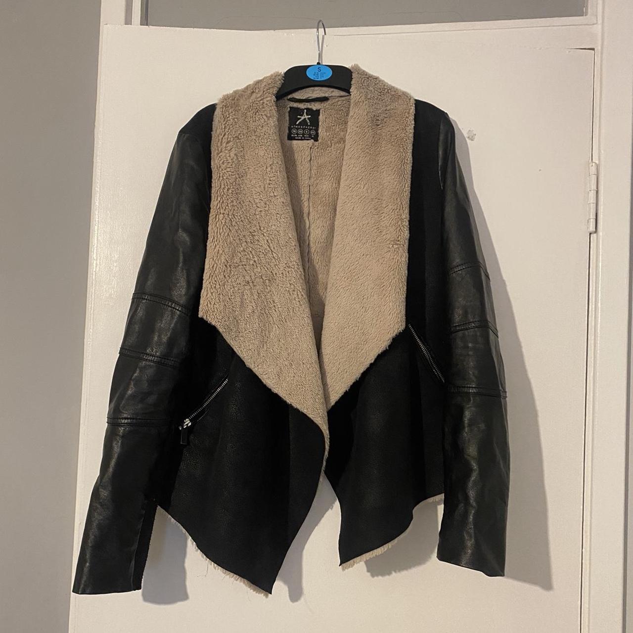 Primark Men's Black and Cream Jacket Depop