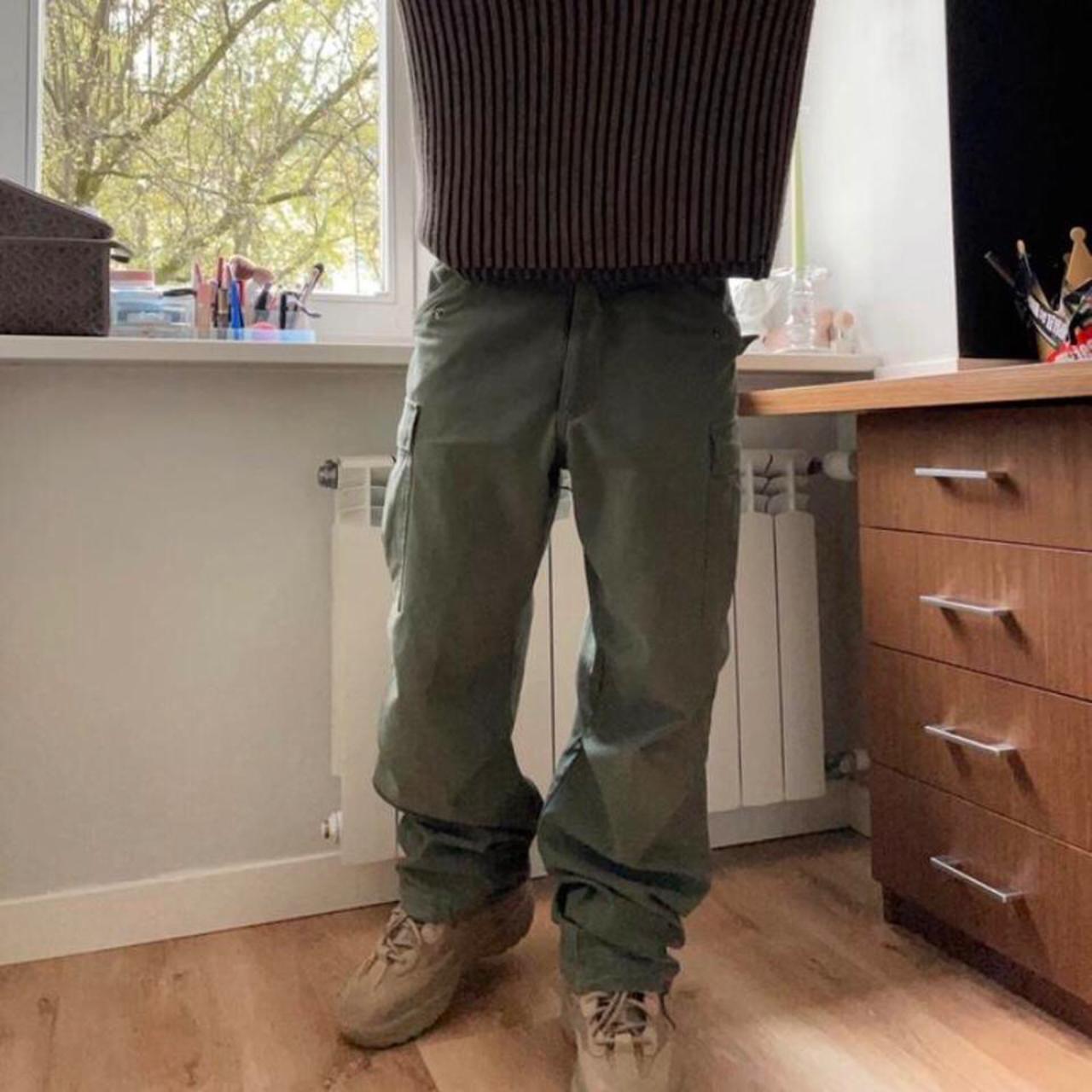 American Vintage Men's Khaki Joggerstracksuits Depop