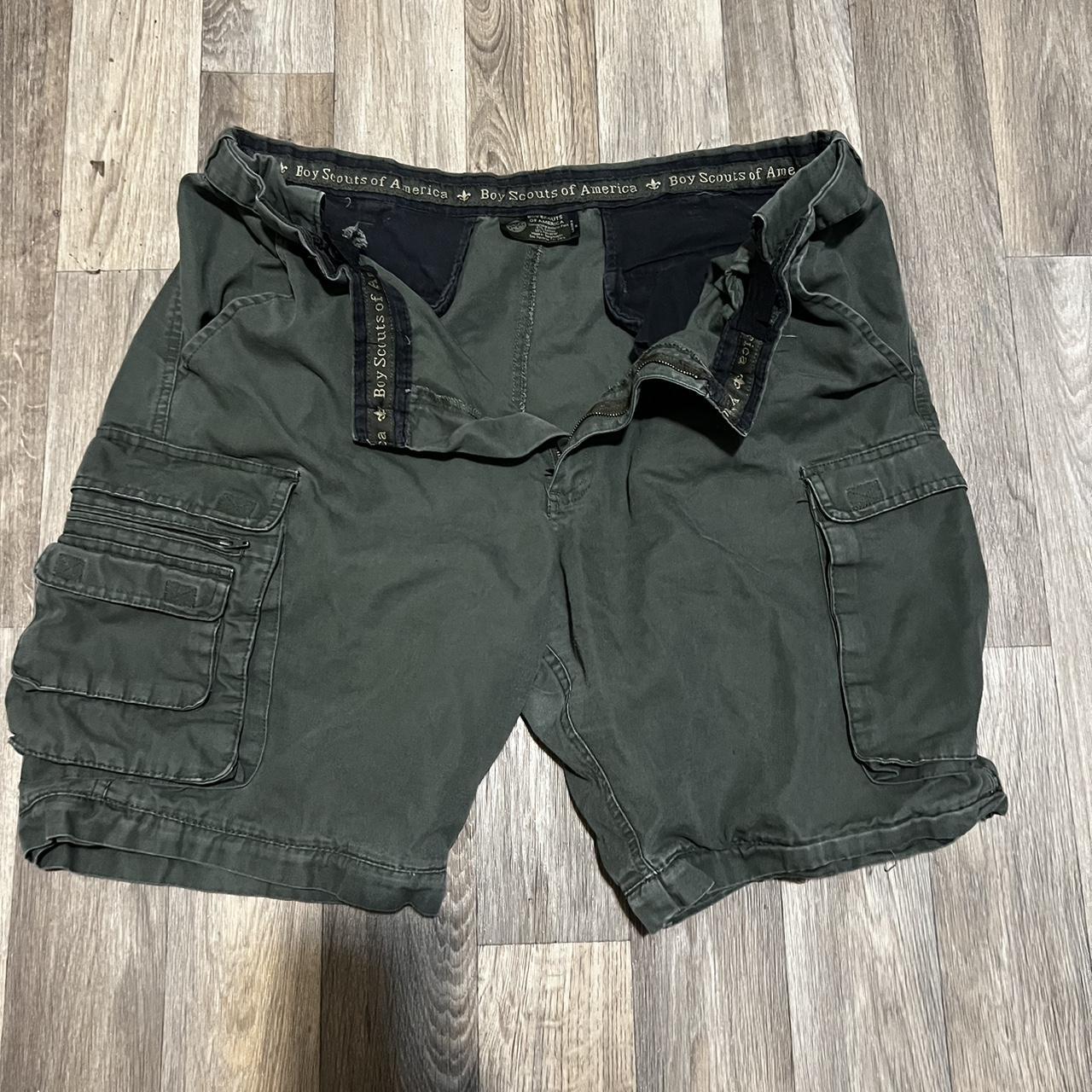 Boy Scouts Green Cargo Shorts Depop