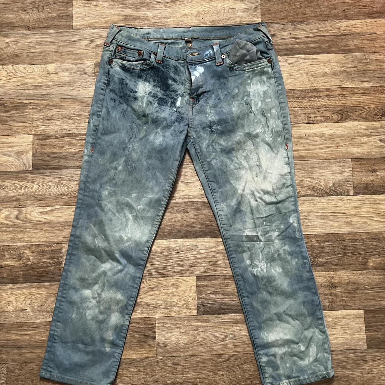 Bleached True Religion Jeans Depop