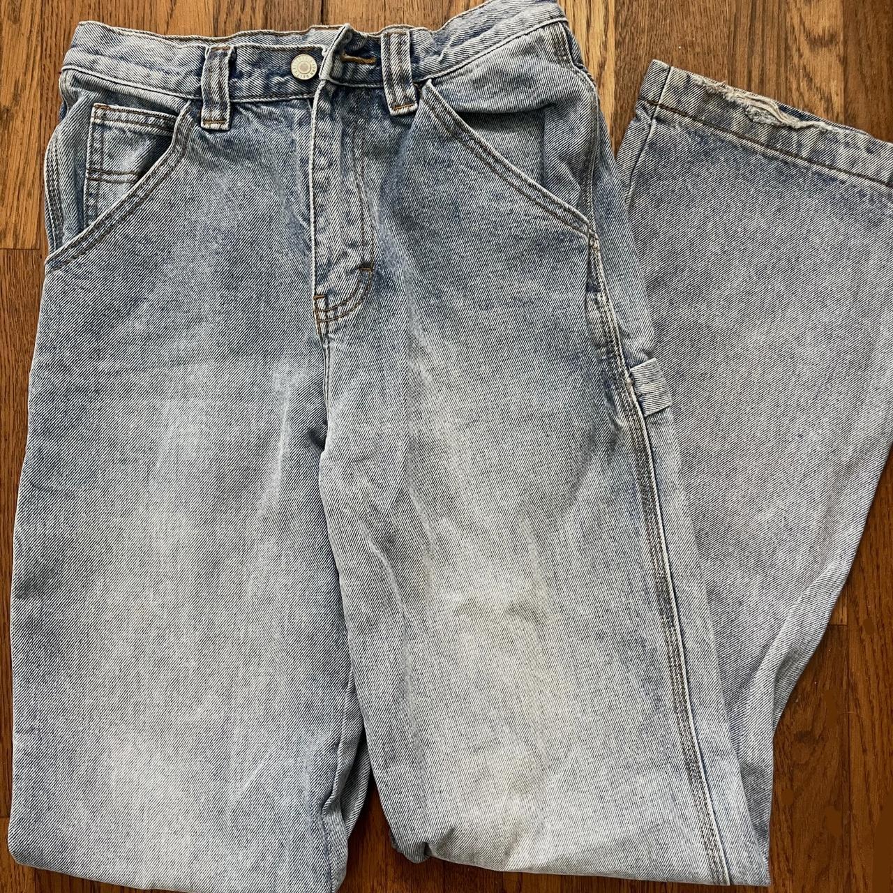 Brandy Melville feanne light wash jeans high rise... - Depop