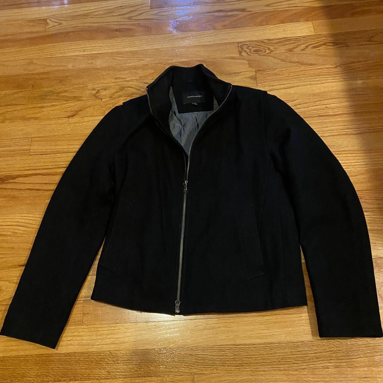Banana Republic Men's Black Jacket Depop